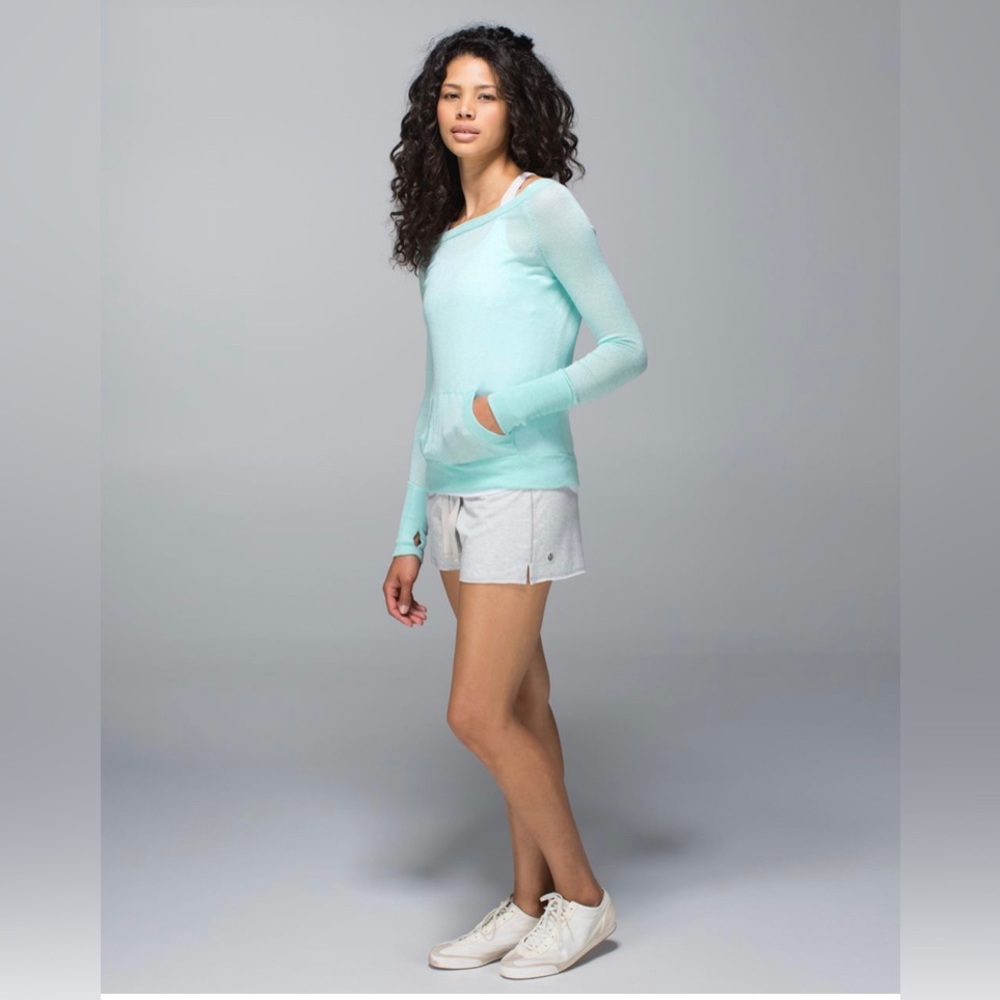 🩵Lululemon Size 4/6 Chai Time Pullover Heathered Aquamarine